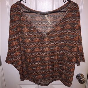 Multi colored top, size S/M, excellent condition